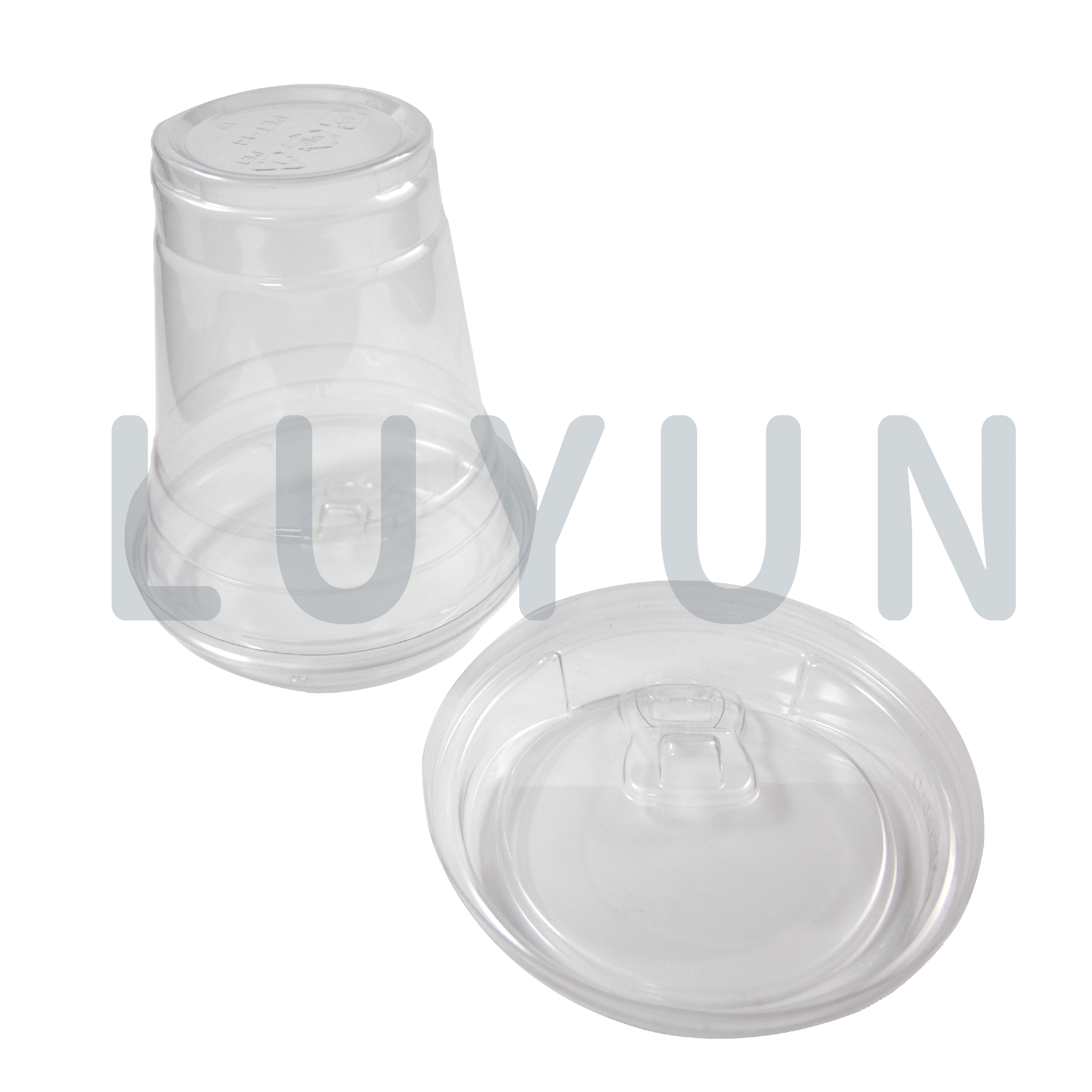 PET14oz+98就口杯蓋】98口徑14oz PET透明杯咖啡杯冰杯1000組